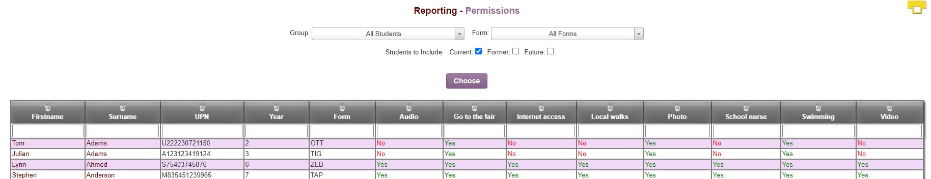example permission report.png