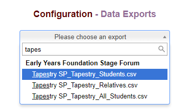 Tapestry login early online years